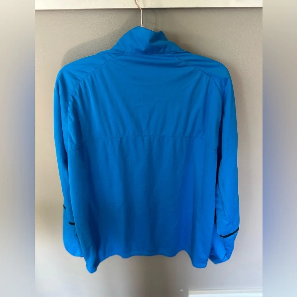 Nike Golf Blue Black Zip Up Windbreaker Jacket Men's Size Large